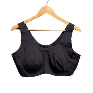 Knix Black Pull On‎ Wireless Padded Women's Bra Size XXXXL 4XL